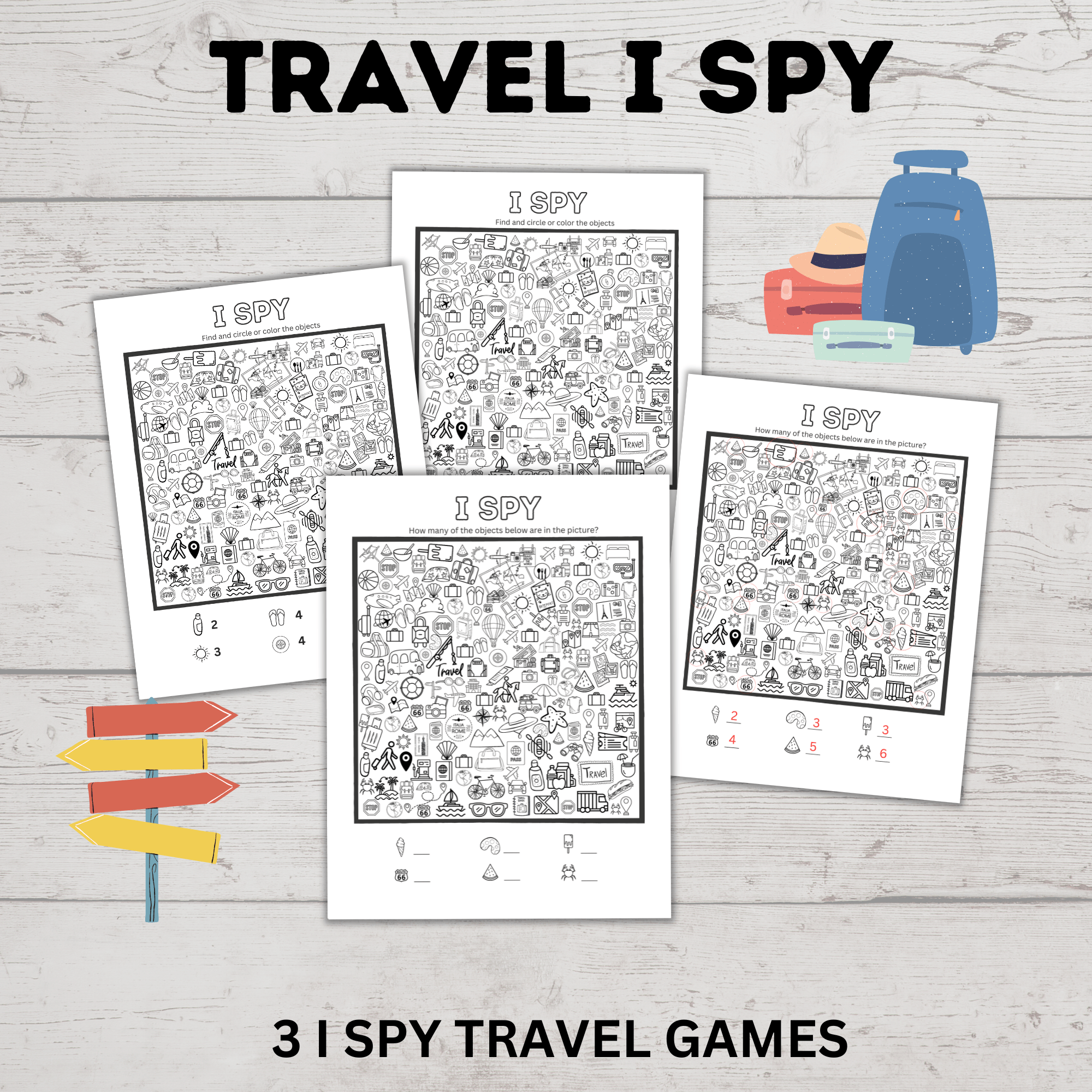 Travel I Spy for Kids Kids I Spy Travel Games