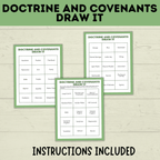 Doctrine and Covenants Game | Doctrine and Covenants Draw it | D&C activity | Doctrine and Covenants Lesson | Come Follow Me | Seminary