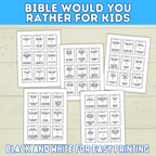 Bible Games for Kids | Would You Rather Bible Edition for Kids | Church Games | Digital Download | Bible Trivia | Sunday School Games