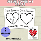 Jesus Loves You Craft | Jesus | Craft | Kids Craft Template | Toddler Craft | Sunday School Craft | Easter Craft | Bible Study