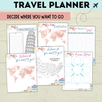 Travel Planner for the Whole Family | Family Planner | Budget Planner | Travel Calendar | Travel Itinerary | Travel Research | PDF download