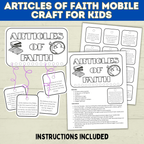Articles of Faith Craft for Kids | Book of Mormon Craft | Doctrine and Covenants Craft | D&C Craft | Come Follow Me | Sunday School Craft
