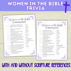 Women in the Bible Trivia Quiz | Bible Quiz | Bible Trivia | Trivia Questions | Trivia game | Church Games | Printable Games | Digital