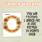 Let Your Light Shine Craft, Summer VBS craft, Faith Craft, Shine Your Light, Sunday School Bible Craft, DIY Paper Wreath, Cut and Paste