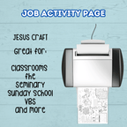 Bible Job Story Activity Page, Sunday School Craft, Christian Activity, Bible Lesson for Kids, Faith Lesson