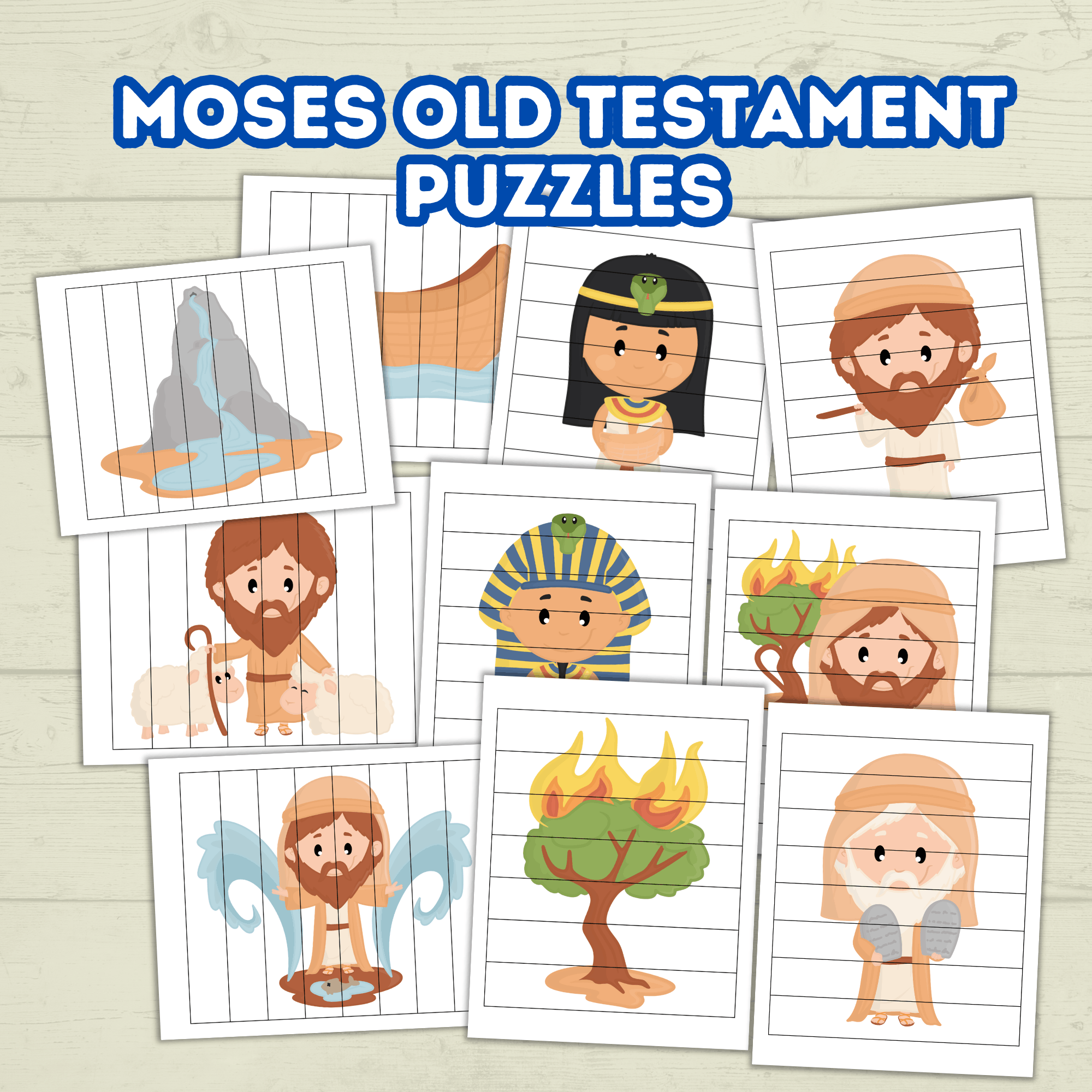 Preschool Toddler Bible Sunday School Lessons Puzzle, Old Testament, Bible