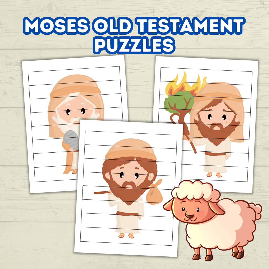 Preschool Toddler Bible Sunday School Lessons Puzzle, Old Testament, Bible
