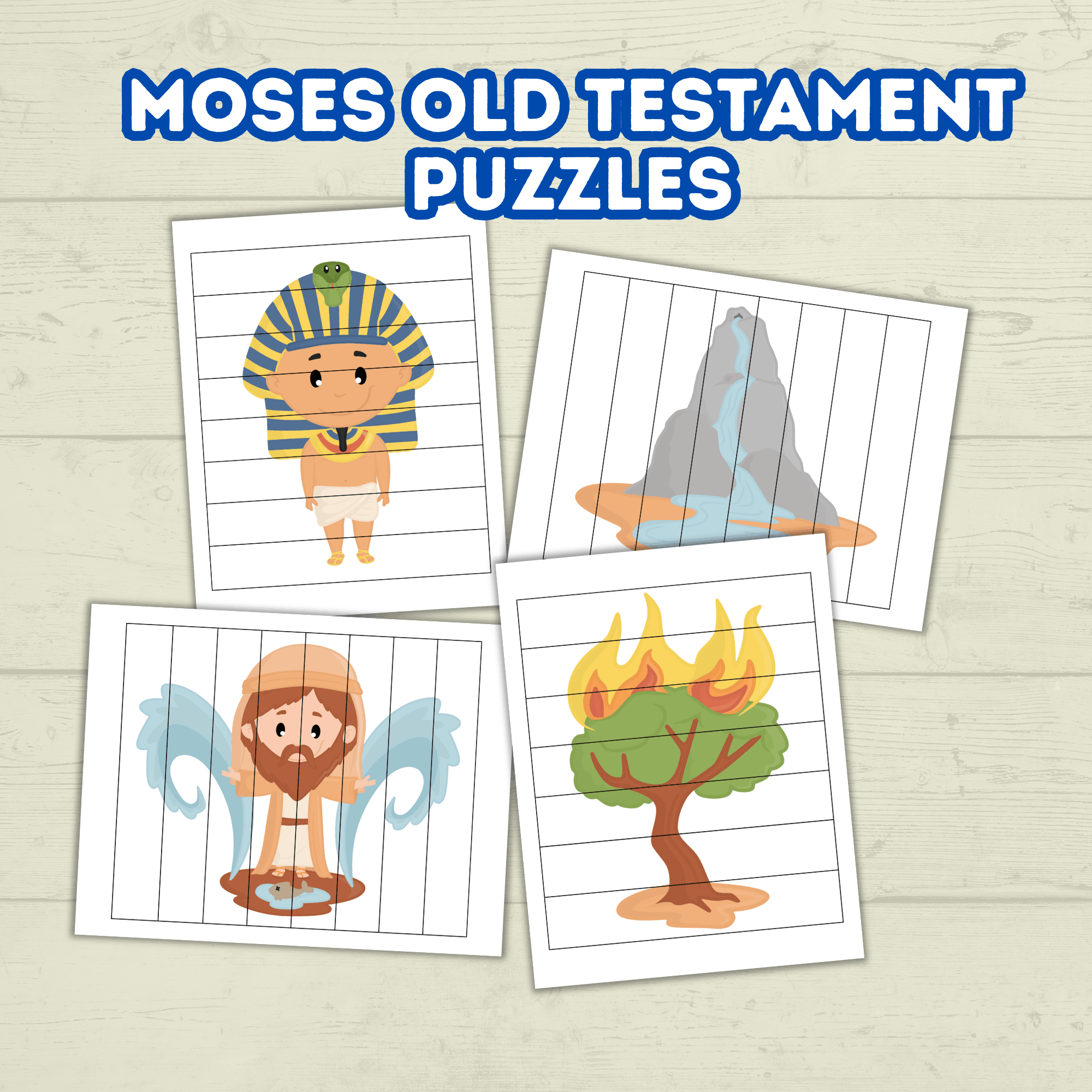Preschool Toddler Bible Sunday School Lessons Puzzle, Old Testament, Bible