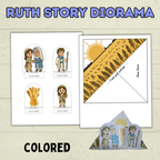 Ruth Bible Story Craft, Ruth Diorama Craft, 3D Ruth Craft, Bible Crafts, Sunday School Craft, Christian Crafts, Homeschool, Old Testament
