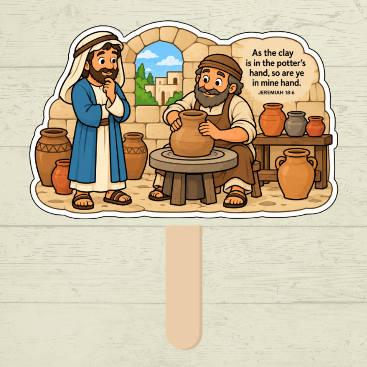 Jeremiah Craft, Sunday School Craft, Kids Craft, Bible Lesson, Old Testament, Homeschool, Fan Craft