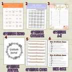 Thanksgiving Gratitude Bundle affirmations and journal printable for kids and families