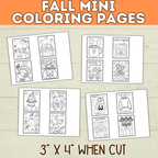 Fall Coloring Pages | Fall Activity Page | Fall | Fall Printables | Fall Preschool | Digital Download | Halloween Printable