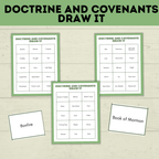 Doctrine and Covenants Game | Doctrine and Covenants Draw it | D&C activity | Doctrine and Covenants Lesson | Come Follow Me | Seminary