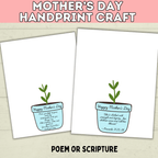 Mom Handprint Craft | Mother's Day Handprint Art | Handprint Art Craft | Handprint Flower | Flower Craft | Handprint Keepsake