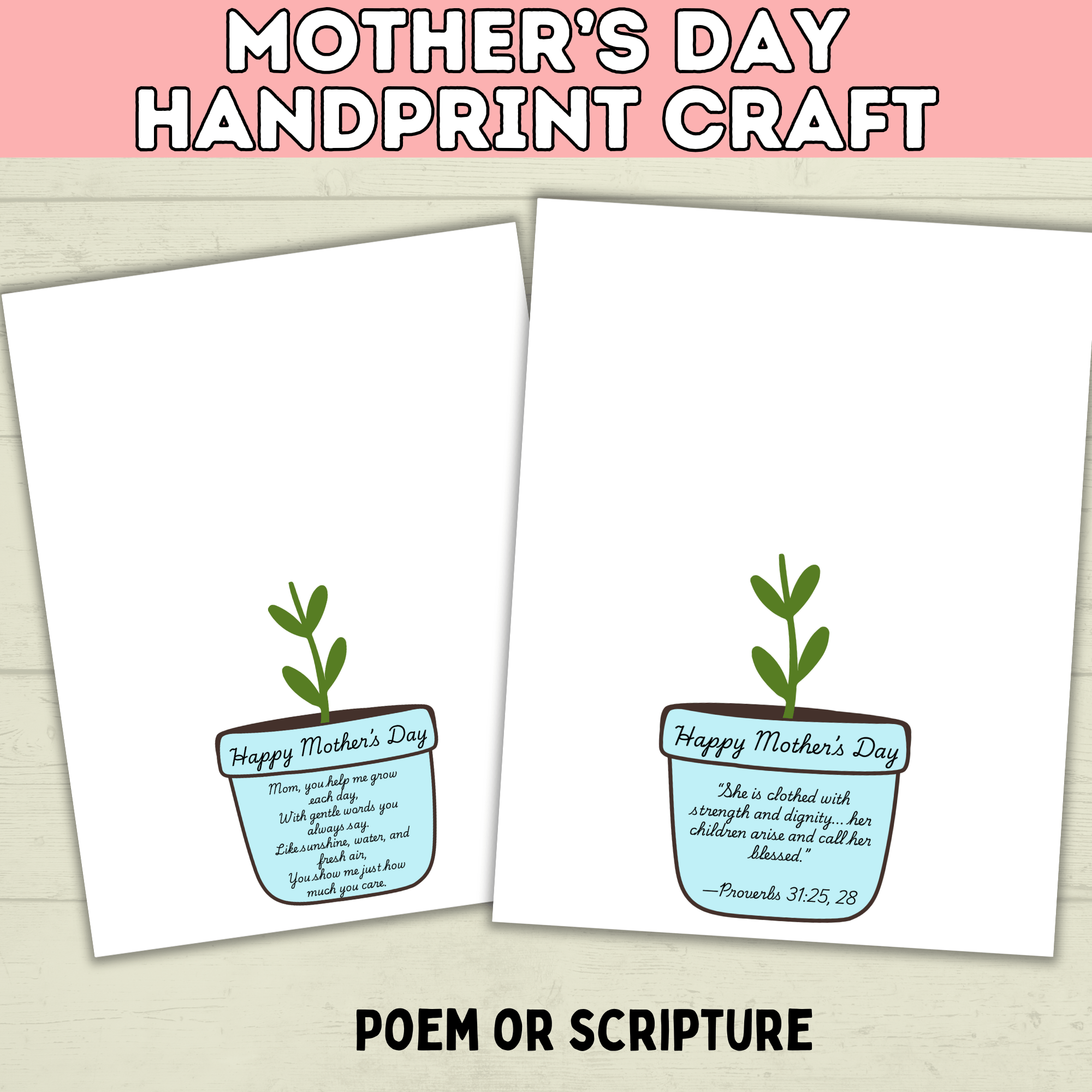 Mom Handprint Craft | Mother's Day Handprint Art | Handprint Art Craft | Handprint Flower | Flower Craft | Handprint Keepsake