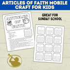 Articles of Faith Craft for Kids | Book of Mormon Craft | Doctrine and Covenants Craft | D&C Craft | Come Follow Me | Sunday School Craft