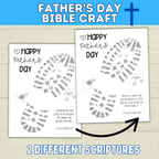 Father's Day Bible Craft for Kids | Bible Craft | Father's Day Craft | Footprint Craft for Dad | Father's Day Gift | Father's Day Card