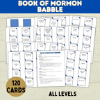Book of Mormon Game Babble | Cards | Game Night | Church and Scripture Game | Youth Sunday School Game | Christian
