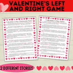 Left and Right Game | Valentine's Day Games | Gift Passing Game | Game for Kids | Classroom Games | Valentine's Day Printable