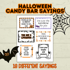 Halloween Candy Bar Pun Gift and Treat Tags
