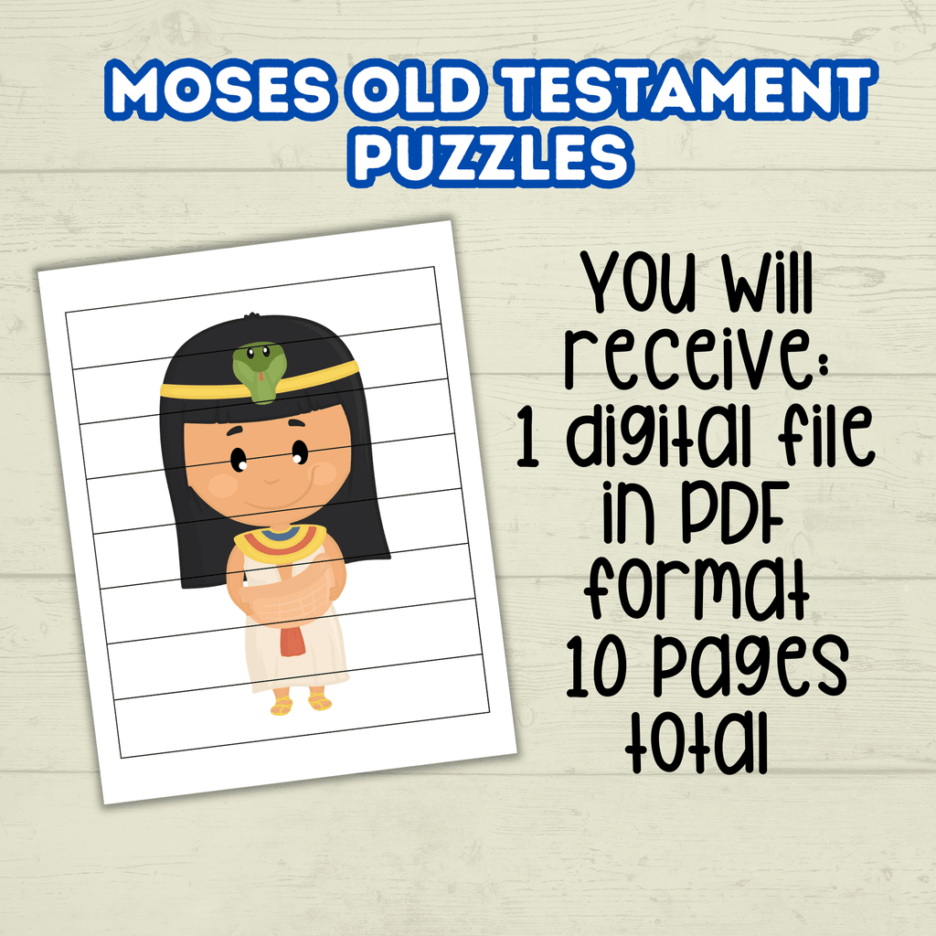 Preschool Toddler Bible Sunday School Lessons Puzzle, Old Testament, Bible