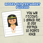 Preschool Toddler Bible Sunday School Lessons Puzzle, Old Testament, Bible