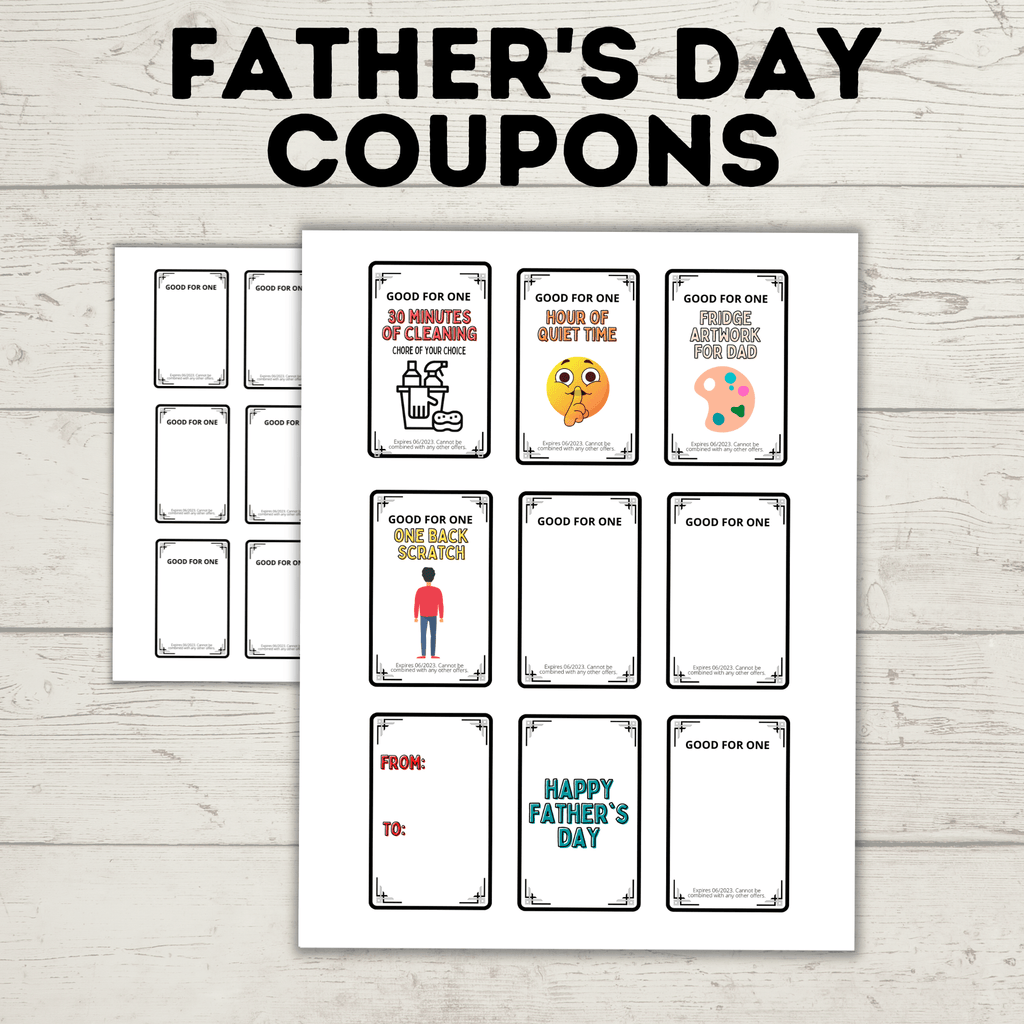 Father's Day Coupons | Coupons for Dad | Father's Day Gift