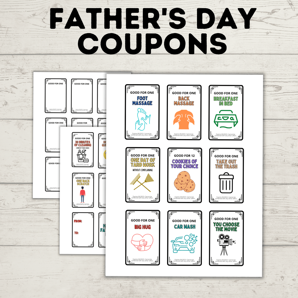 Father's Day Coupons | Coupons for Dad | Father's Day Gift