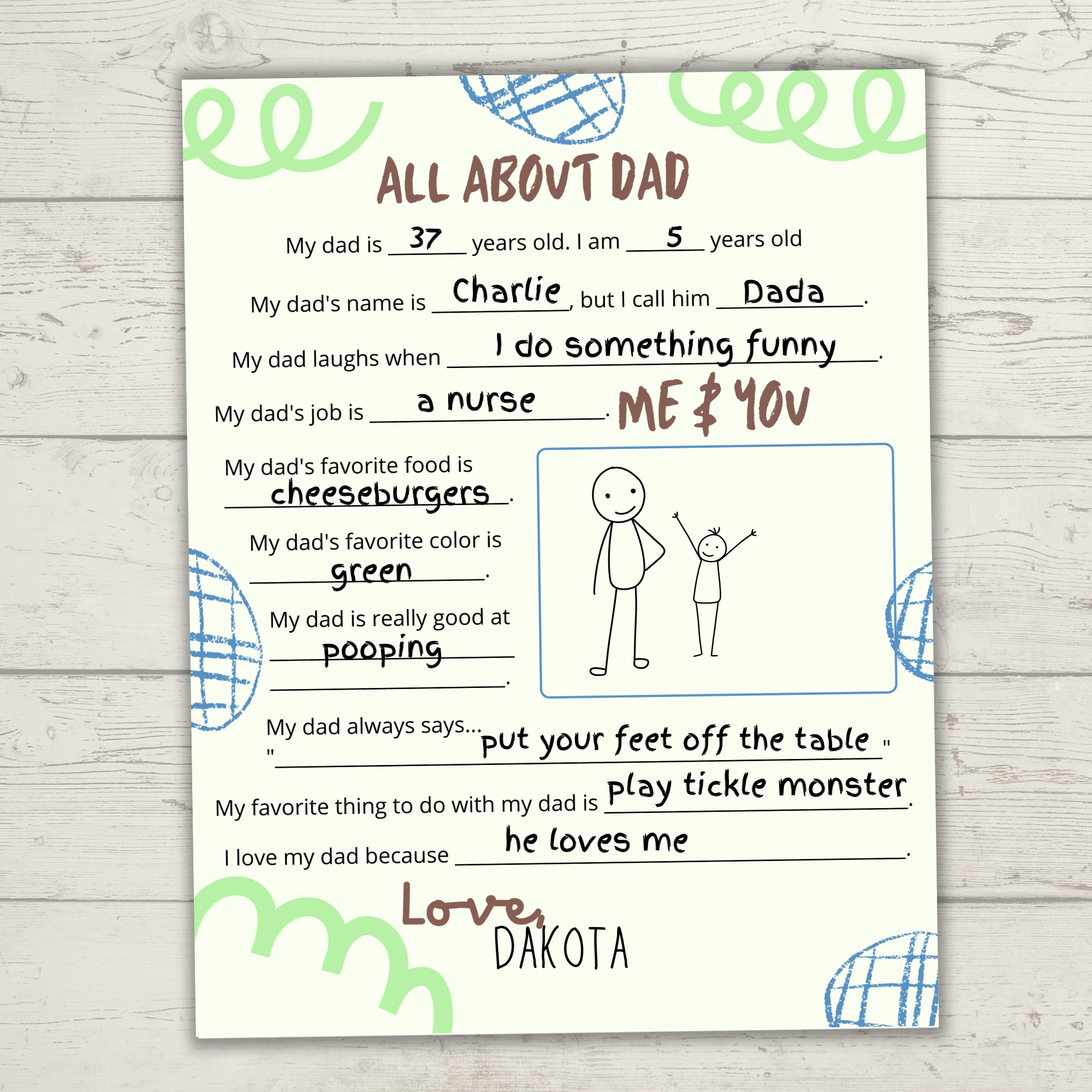 Father's Day | Father's Day Questionnaire for Kids | Father's Day Gifts | Dad Questions | Toddler Questionnaire | Father's Day Interview