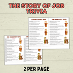 Job Bible Lesson Story Bundle, Job Bible Craft, Sunday School Crafts, Homeschool, Old Testament, Job Activity, Job Craft, Job Cube Story