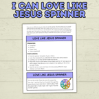 I  Can Love Like Jesus Craft, Valentine's Day Christian Craft, Sunday School Craft, Bible Craft, Bible Lesson