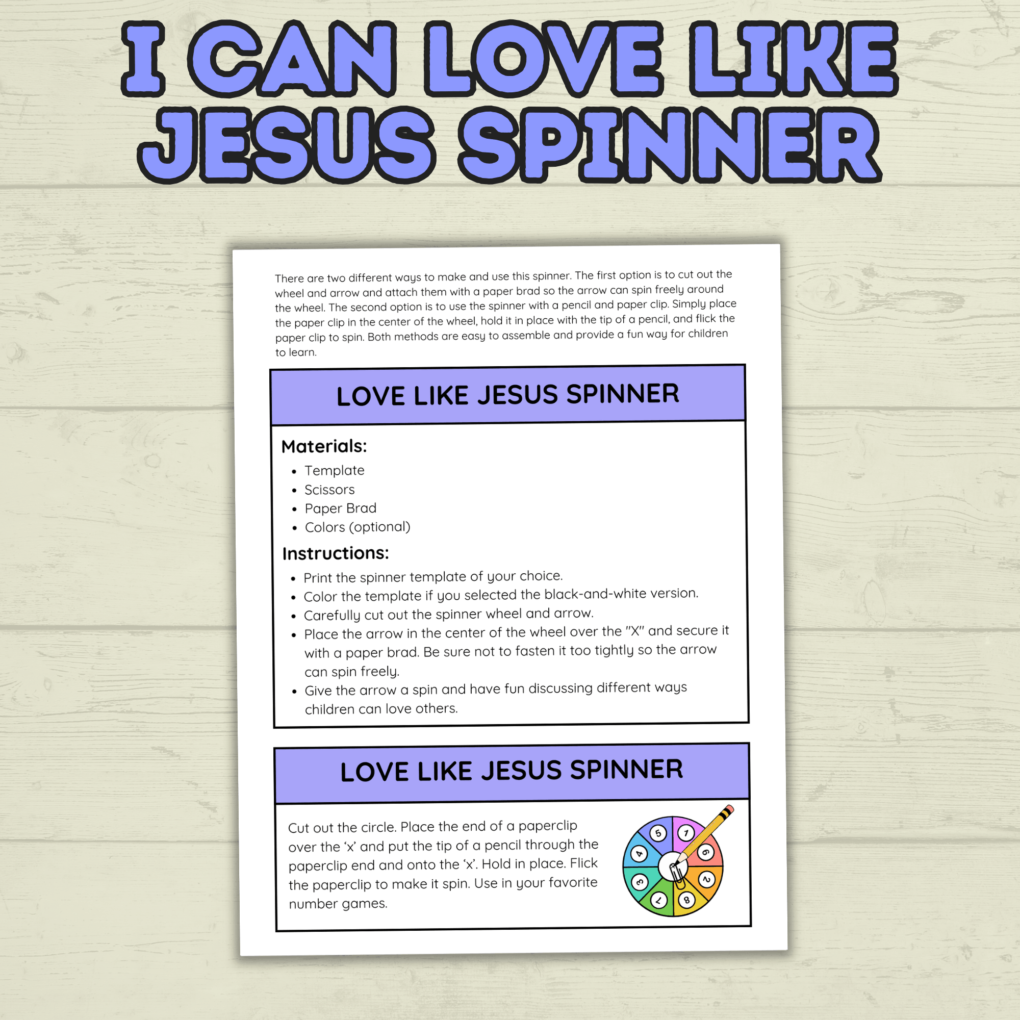 I  Can Love Like Jesus Craft, Valentine's Day Christian Craft, Sunday School Craft, Bible Craft, Bible Lesson