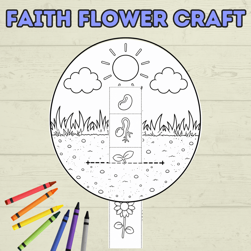 Faith Crafts, Faith Craft Bundle, Bible Crafts, Sunday School Crafts, Homeschool, Christian Crafts, Cut and Paste Crafts, Kids Crafts,