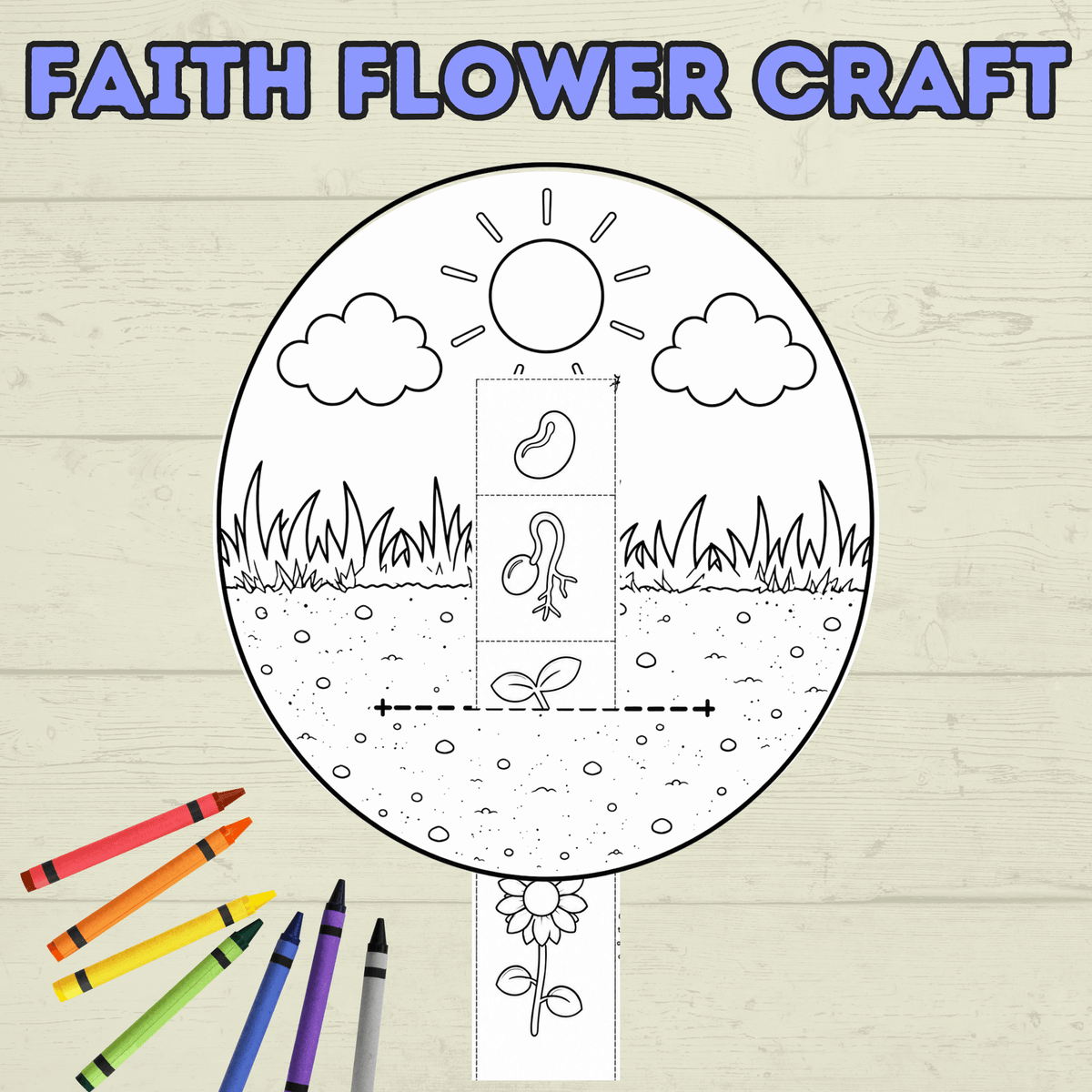 Faith Crafts, Faith Craft Bundle, Bible Crafts, Sunday School Crafts, Homeschool, Christian Crafts, Cut and Paste Crafts, Kids Crafts,