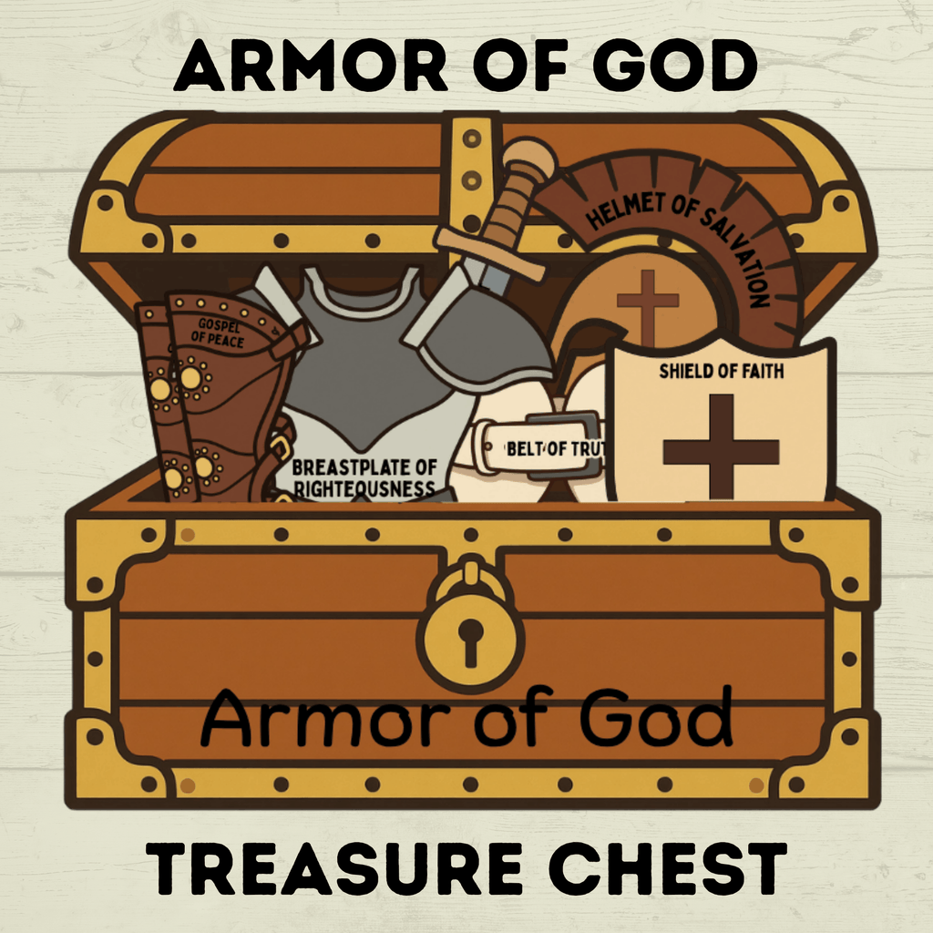 Armor of God Bible Lesson Craft, Sunday School Craft, VBS, Christian Activity, Shield of Faith, Ephesians Lesson