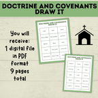 Doctrine and Covenants Game | Doctrine and Covenants Draw it | D&C activity | Doctrine and Covenants Lesson | Come Follow Me | Seminary