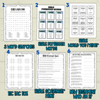Kids Bible Games, Christian Printables, PDF, Sunday School Digital Download, Children's Ministry, Church New Testament