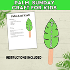 Palm Sunday Craft | Palm Leaf Craft | Sunday School Craft | Easter Craft | Holy Week Craft | Craft Template | Easter Story