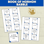 Book of Mormon Game Babble | Cards | Game Night | Church and Scripture Game | Youth Sunday School Game | Christian
