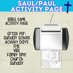 Paul Coloring Page | Saul Coloring Page | Bible Activity Sheet | Bible Printable | Digital Download | Bible Lessons | Church Activity