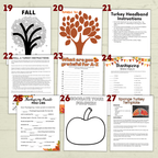 The Mega Kids Thanksgiving Activity and Crafts Bundle