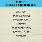 Bible Scattergories | Bible Games | Church Games | Bible Printables | Bible Activities | Old Testament | New Testament | Scriptures