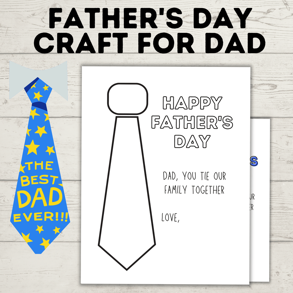 Tie Craft | Father's Day Craft | Father's Day Gift | Dad Craft