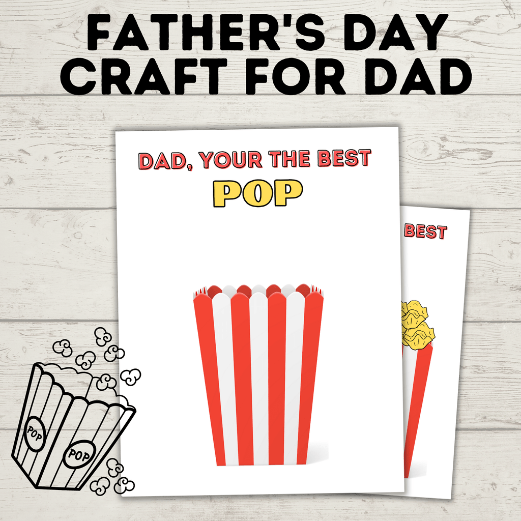 Father's Day Craft for Dad | Father's Day Gift | Father's Day Card | Craft Template