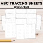 ABC Tracing Letters for Kids | Preschool Worksheets | ABC Worksheets