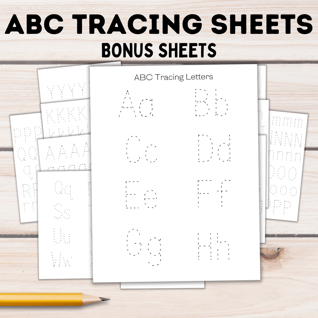 ABC Tracing Letters for Kids | Preschool Worksheets | ABC Worksheets