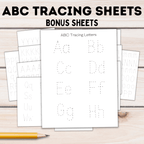 ABC Tracing Letters for Kids | Preschool Worksheets | ABC Worksheets