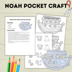 Noah's Ark Craft, Noah's Cut and Paste Craft, Sunday School Craft, Bible Craft