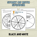 Ruth Bible Craft, Ruth Story Spinner Craft, Sunday School Craft, VBS, Bible