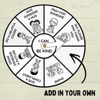 Kindness Craft for Kids, Kindness Spinner Craft, I Can Be Kind, Sunday School Craft